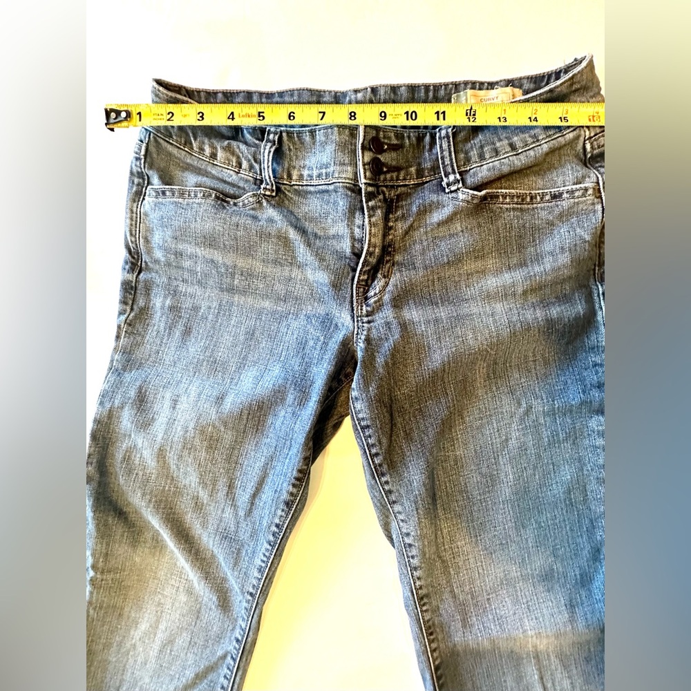 Y2K Gap Curvy Light Wash Flap Button Pocket Jeans size 10 - Picture 3 of 11